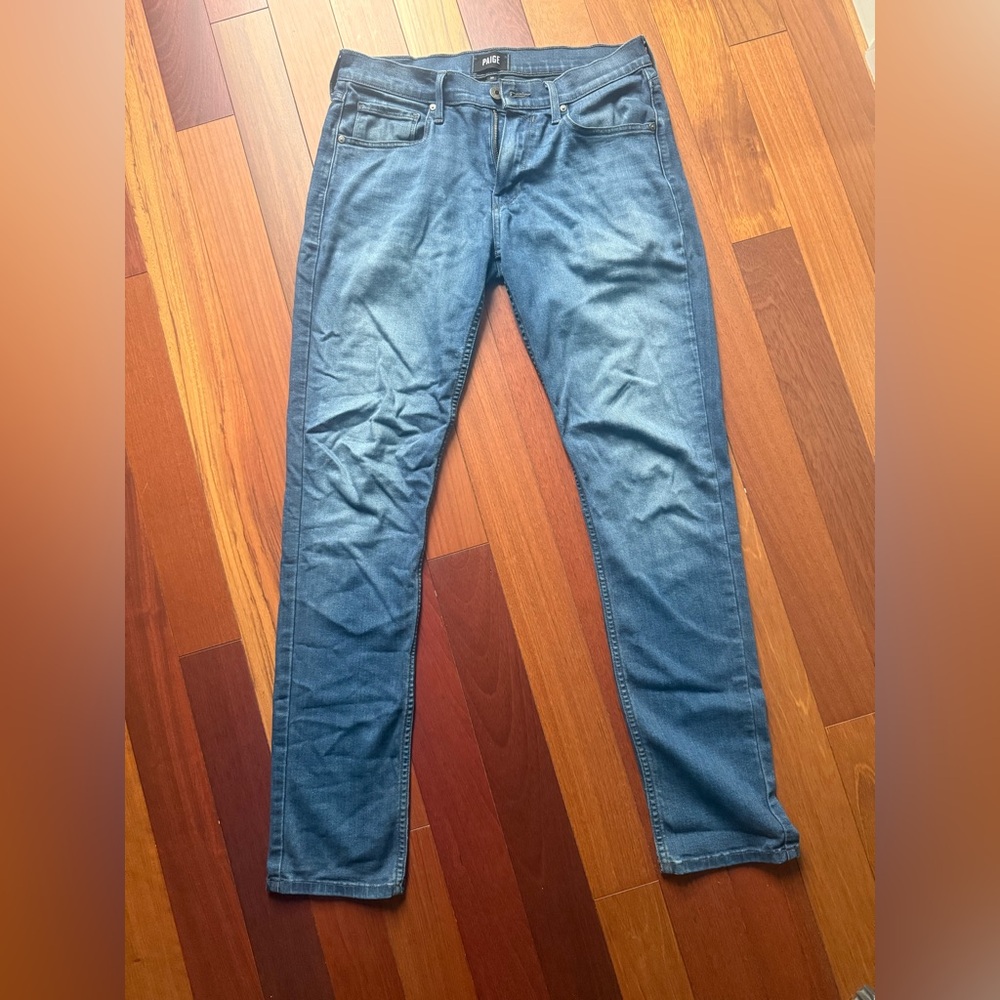 PAIGE Lennox Men’s Straight Leg Jeans - Blue